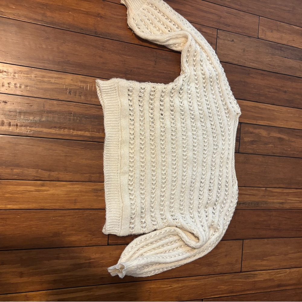 Old Navy Cream Cable Knit Sweater